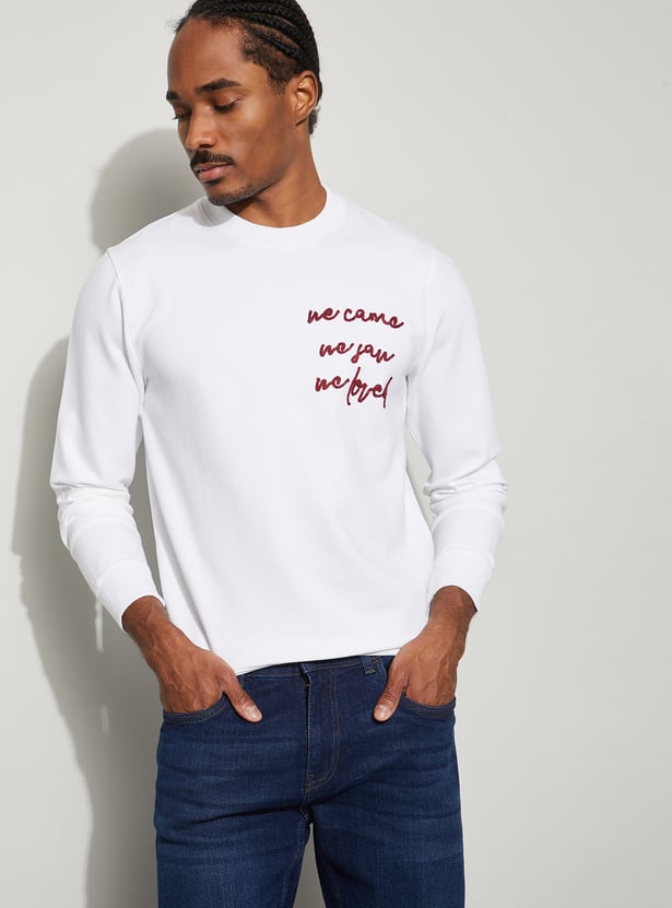 CODE UNWIND Chest Embroidered Sweatshirt