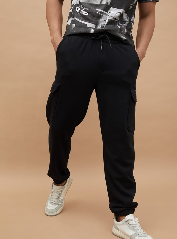 FAME FOREVER Solid Cargo Joggers