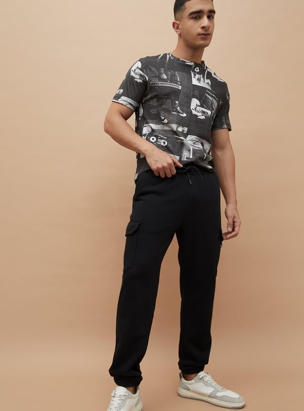 FAME FOREVER Solid Cargo Joggers