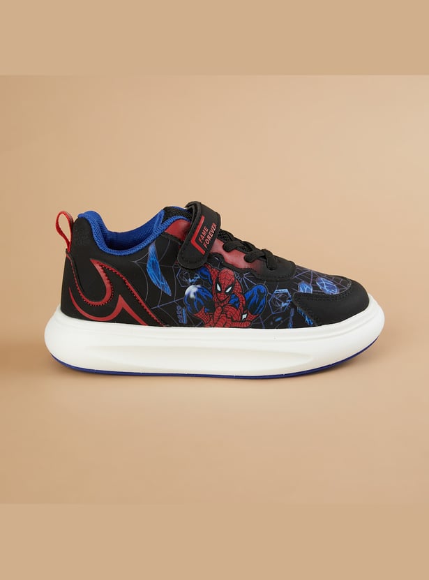 FAME FOREVER Boys Spider-Man Velcro Sneakers