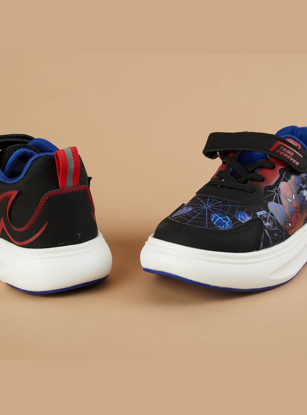 FAME FOREVER Boys Spider-Man Velcro Sneakers