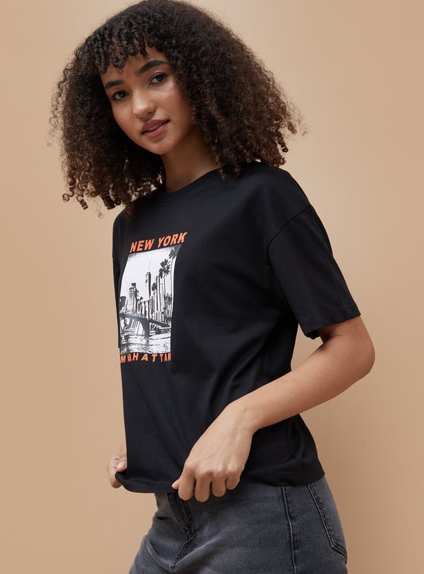 FAME FOREVER Graphic Print T-shirt