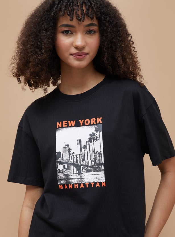 FAME FOREVER Graphic Print T-shirt