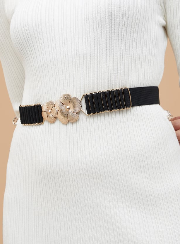 GINGER Flower Buckled Belt