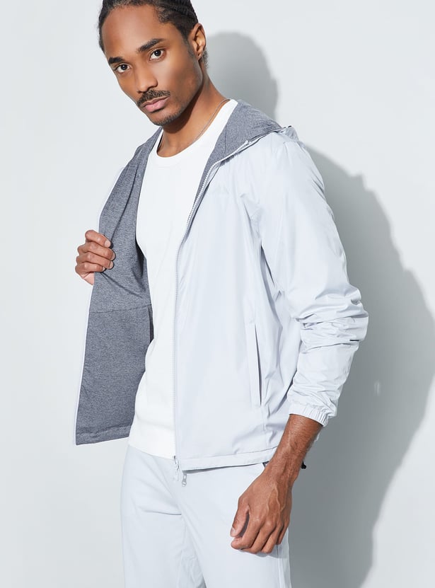 BIG GATHER PAPA JACKET グレー Buy KAPPA Reversible Hooded Jacket from Kappa at just INR 3999.0