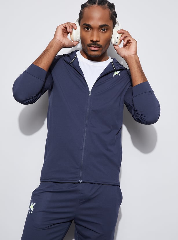 KAPPA Logo Print Sports Hooded Sweatshirt