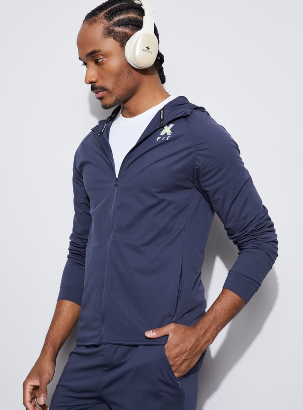 KAPPA Logo Print Sports Hooded Sweatshirt