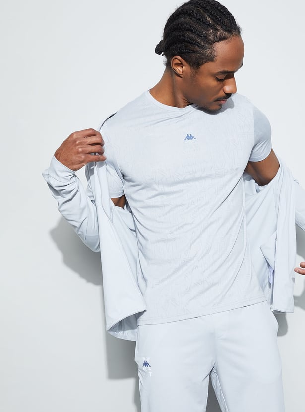 KAPPA Textured Crew Neck T-shirt