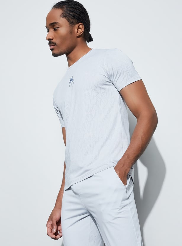 KAPPA Textured Crew Neck T-shirt