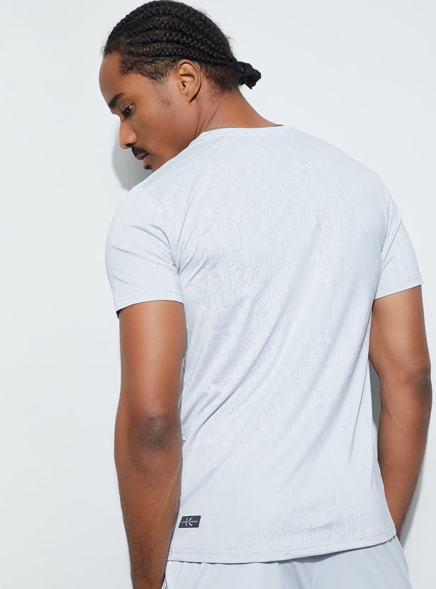 KAPPA Textured Crew Neck T-shirt