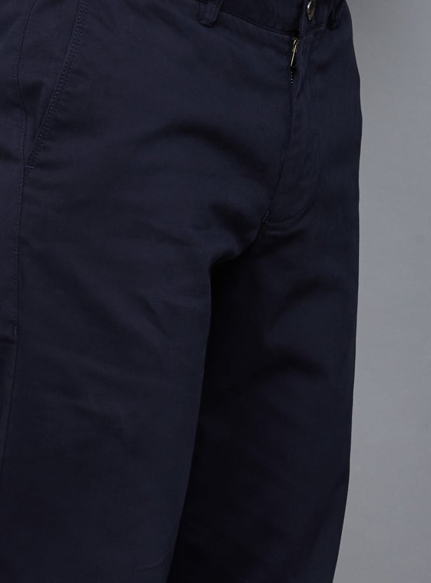 INDIAN TERRAIN Solid Regular Fit Trousers