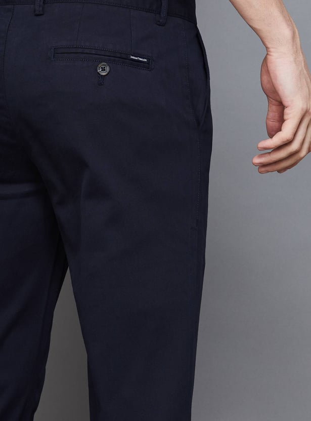 INDIAN TERRAIN Solid Regular Fit Trousers