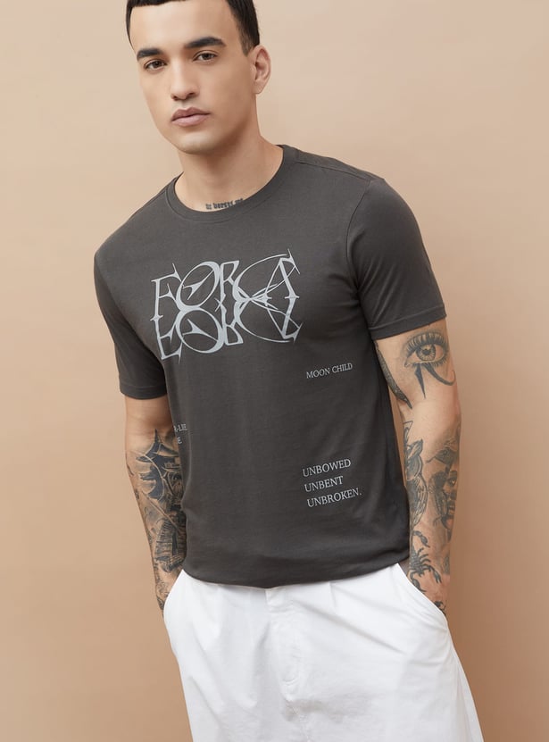 FORCA Typographic Print T-shirt