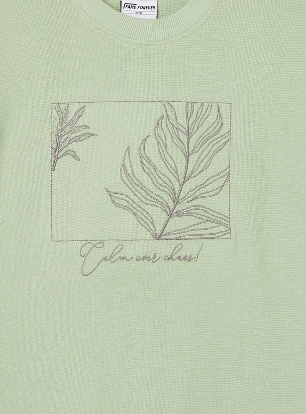 FAME FOREVER Boys Embroidered T-shirt