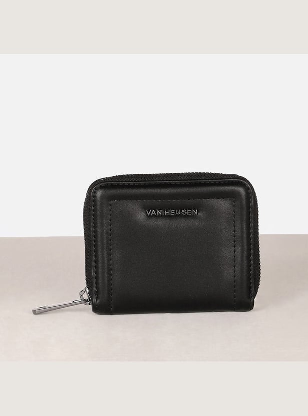 VAN HEUSEN Solid Zip-Around Wallet