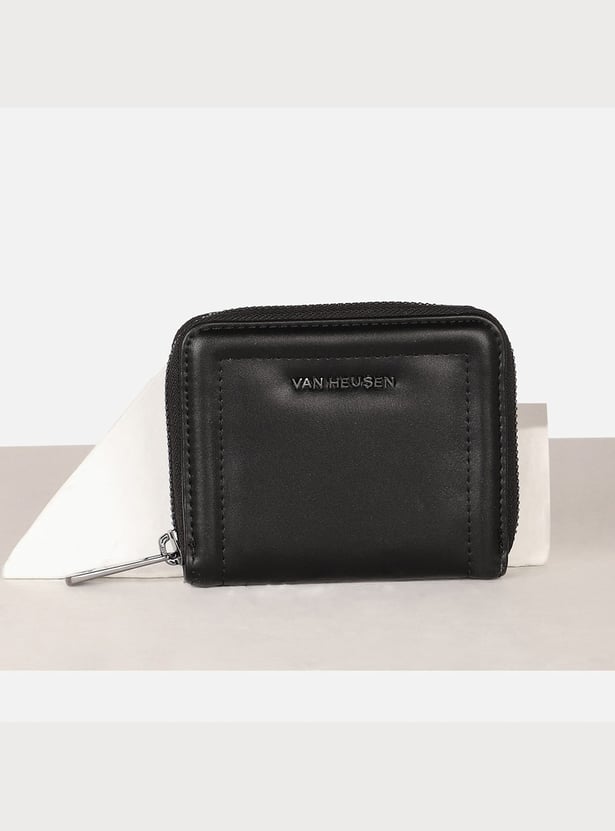 VAN HEUSEN Solid Zip-Around Wallet