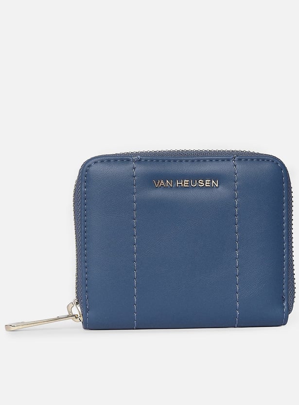 VAN HEUSEN Solid Zip-Around Wallet