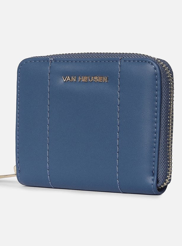 VAN HEUSEN Solid Zip-Around Wallet
