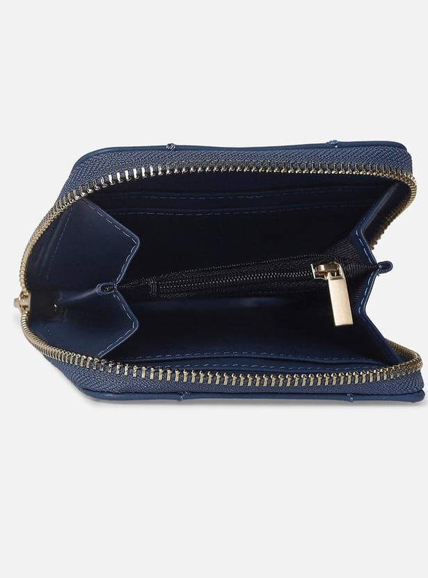 VAN HEUSEN Solid Zip-Around Wallet