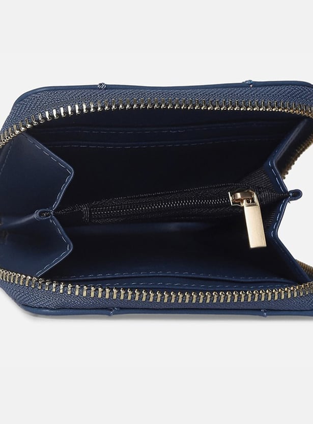 VAN HEUSEN Solid Zip-Around Wallet