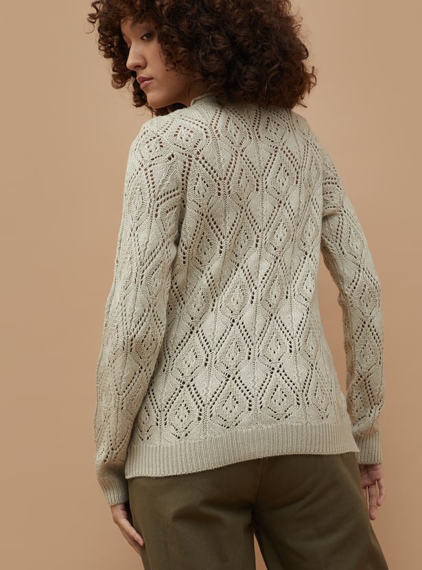 COLOUR ME Knit Patterned Cardigan