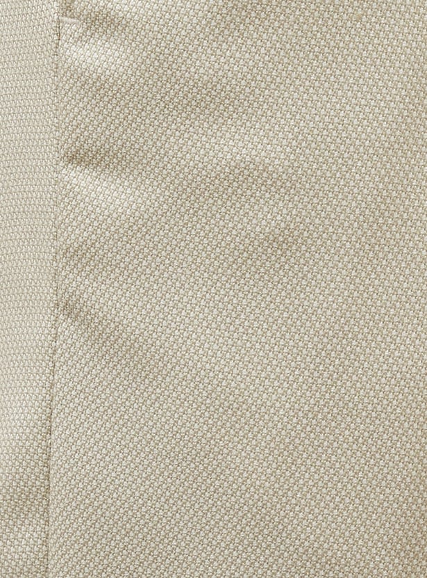 CODE Textured Regular Fit Formal Trousers