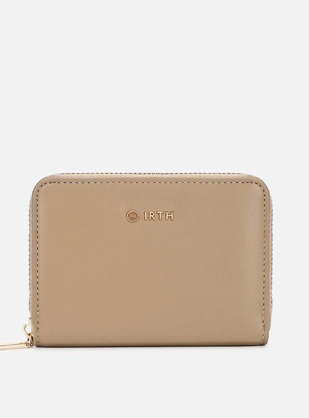 IRTH Solid Zip-Around Wallet