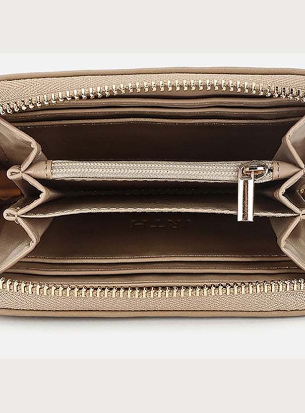 IRTH Solid Zip-Around Wallet