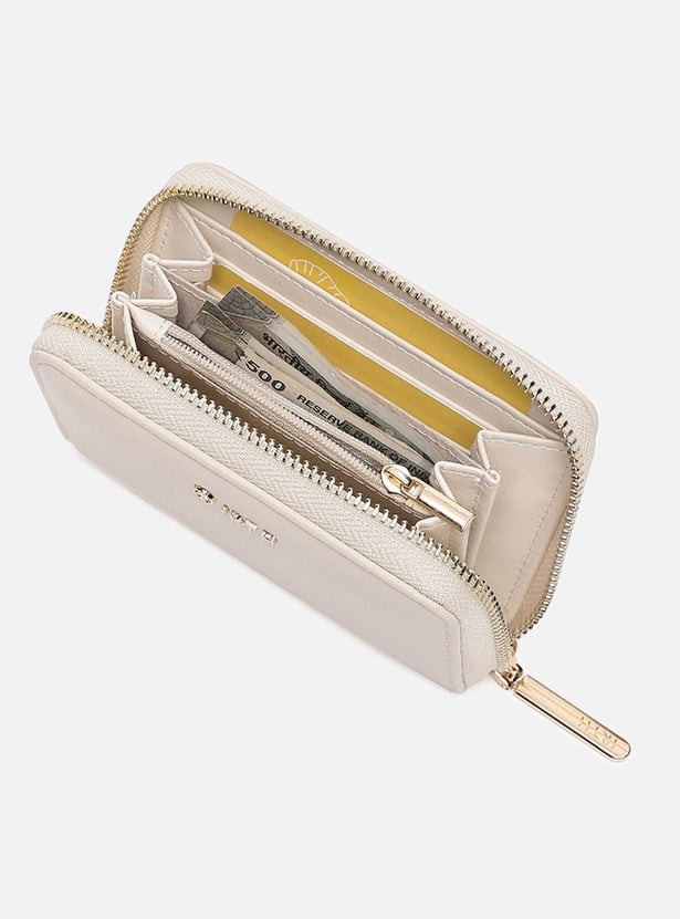 IRTH Solid Zip-Around Wallet