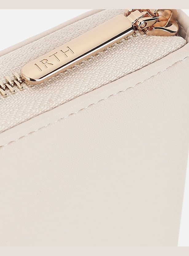IRTH Solid Zip-Around Wallet