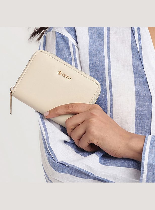IRTH Solid Zip-Around Wallet