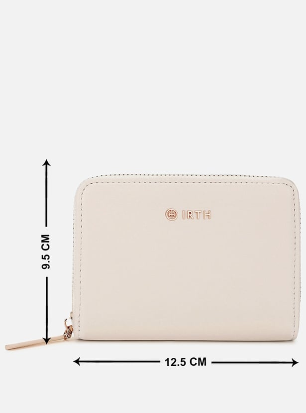 IRTH Solid Zip-Around Wallet