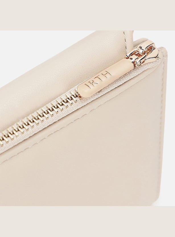 IRTH Solid Zip-Around Wallet
