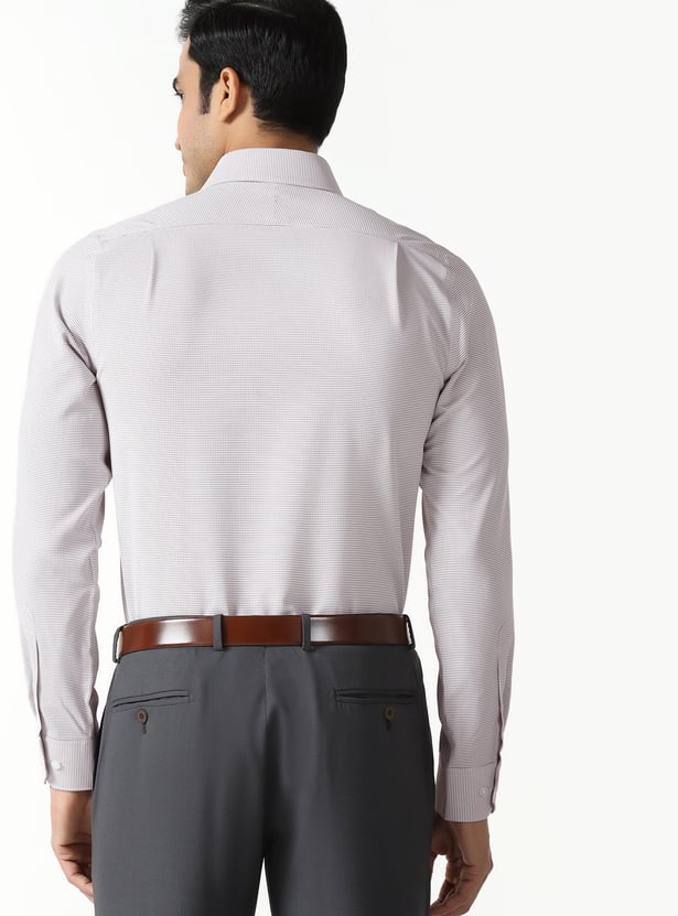 BLACKBERRYS Textured Slim Fit Formal Shirt