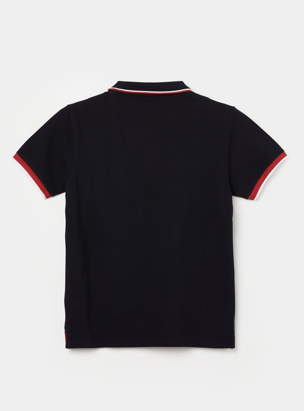 PEPE JEANS Boys Contrat Tipping Polo T-shirt