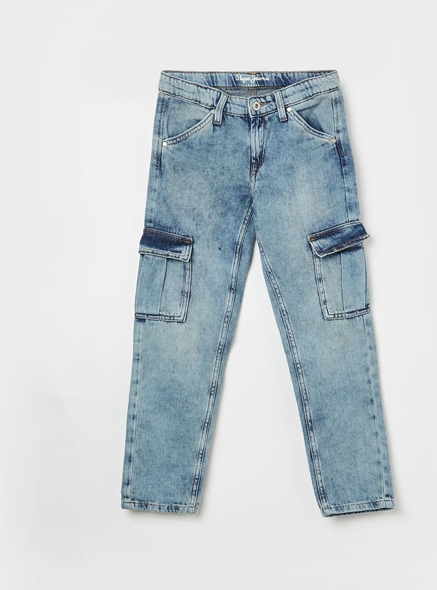 PEPE JEANS Boys Comfort Fit Cargo Jeans
