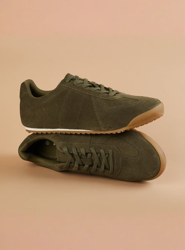 FORCA Suede Sneakers with Tonal Overlays