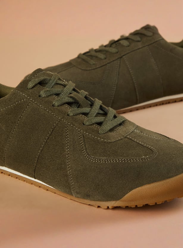 FORCA Suede Sneakers with Tonal Overlays