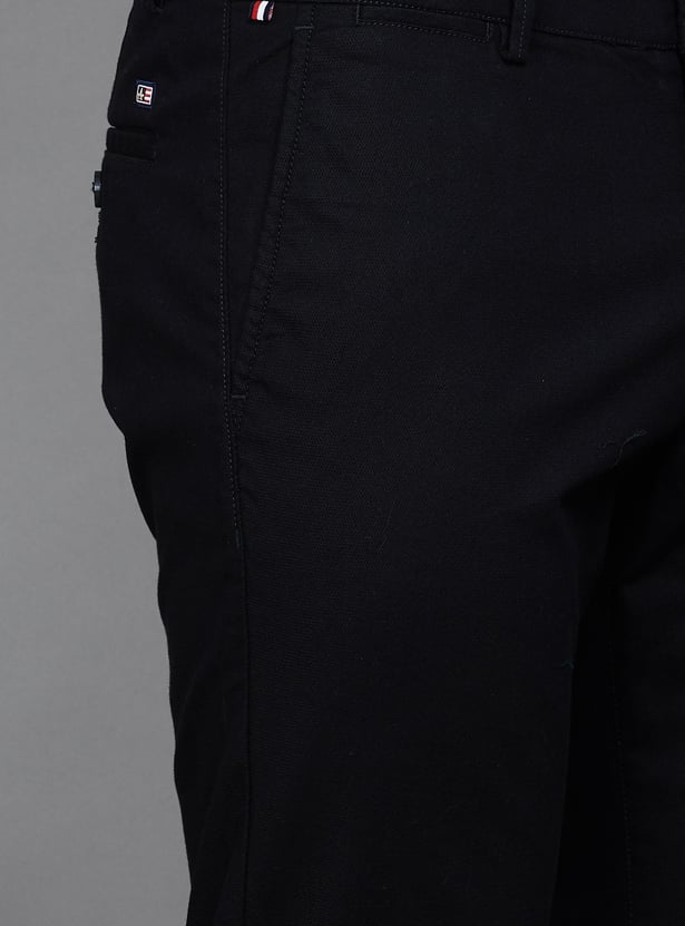 ARROW SPORT Solid Slim Tapered Trousers