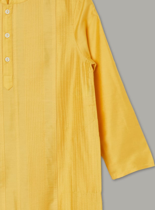MELANGE Boys Embroidered Kurta Set with Nehru Jacket