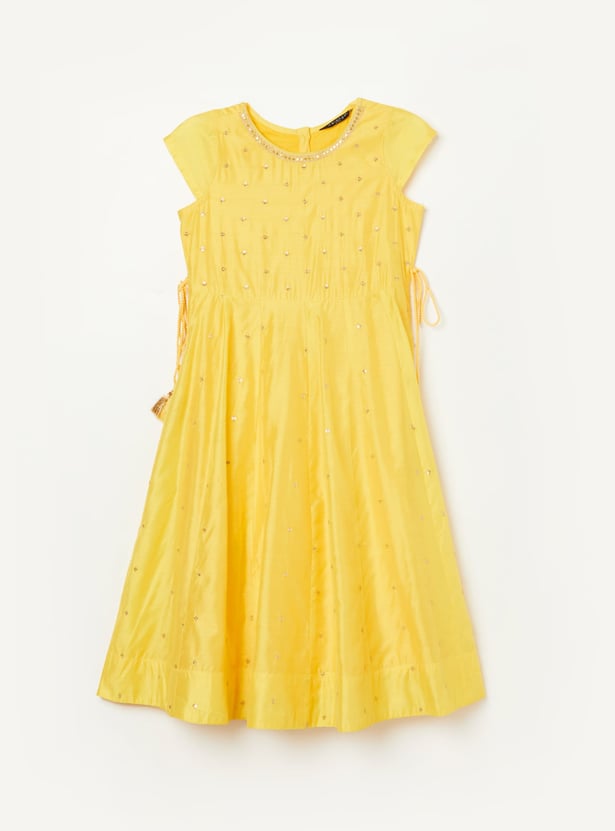 MELANGE Girls Embellished A-line Dress