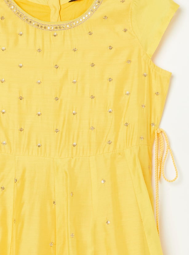 MELANGE Girls Embellished A-line Dress