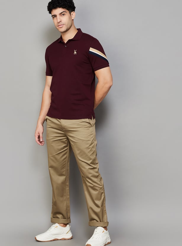 COLORPLUS Solid Regular Trousers