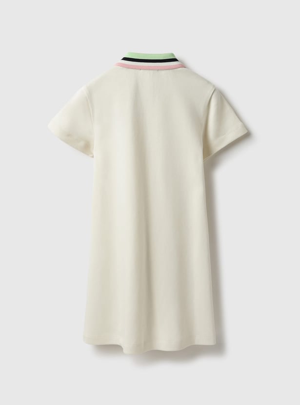 UNITED COLORS OF BENETTON Girls Solid T-shirt Dress