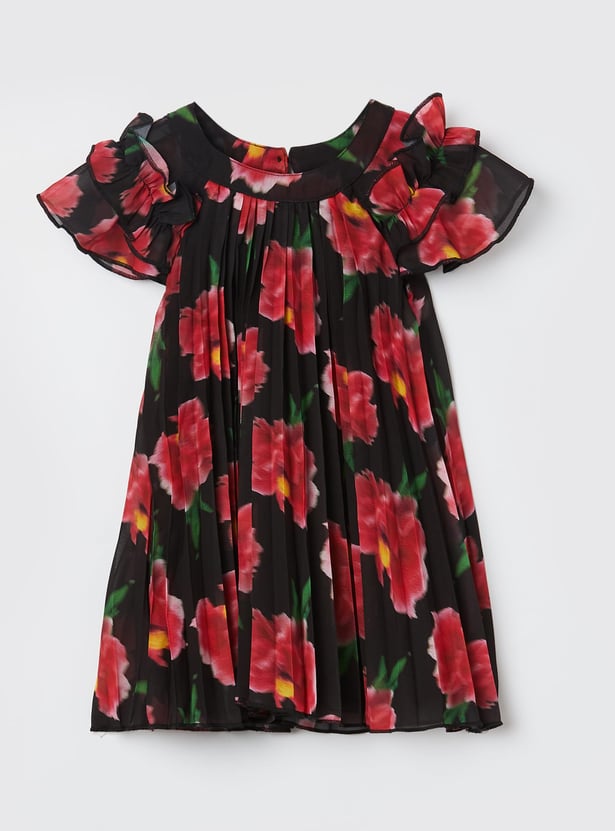 UNITED COLORS OF BENETTON Girls Printed A-line Dress