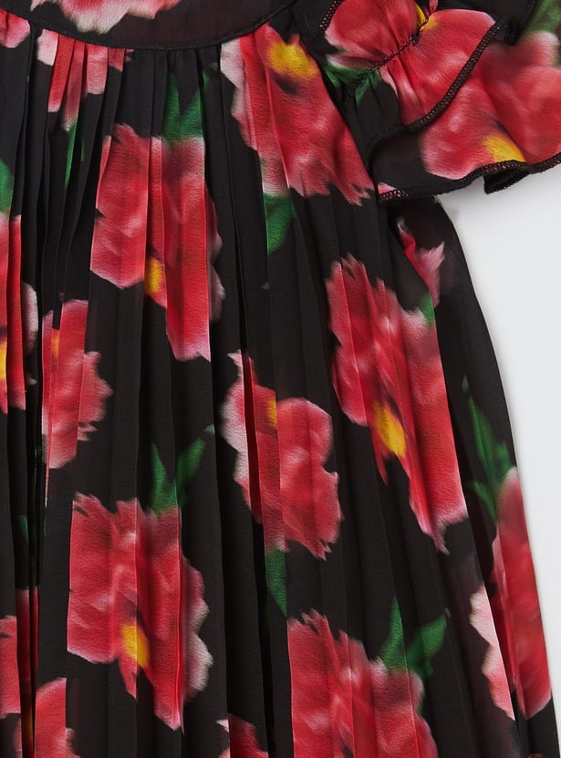 UNITED COLORS OF BENETTON Girls Printed A-line Dress
