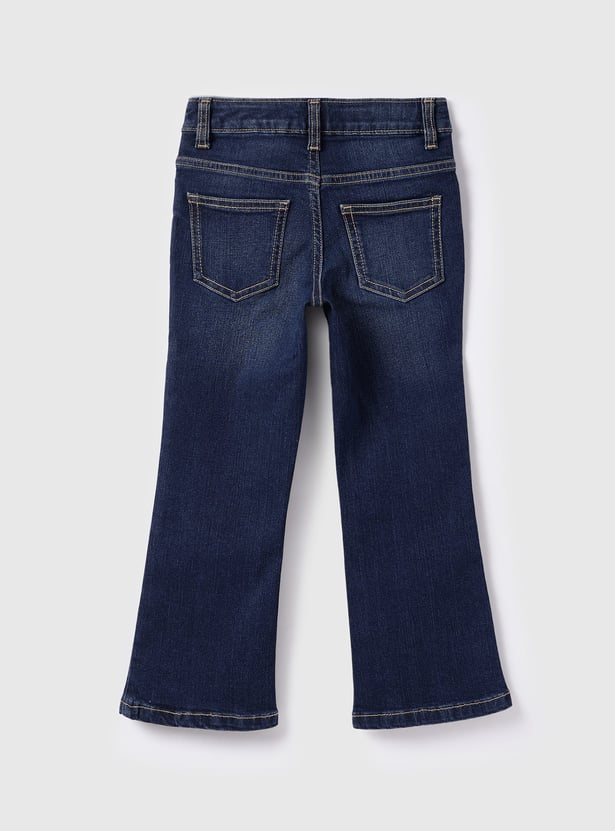UNITED COLORS OF BENETTON Girls Washed Bootcut Jeans