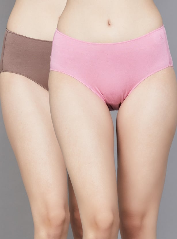 JOCKEY Solid Hipster Panties - Pack of 2