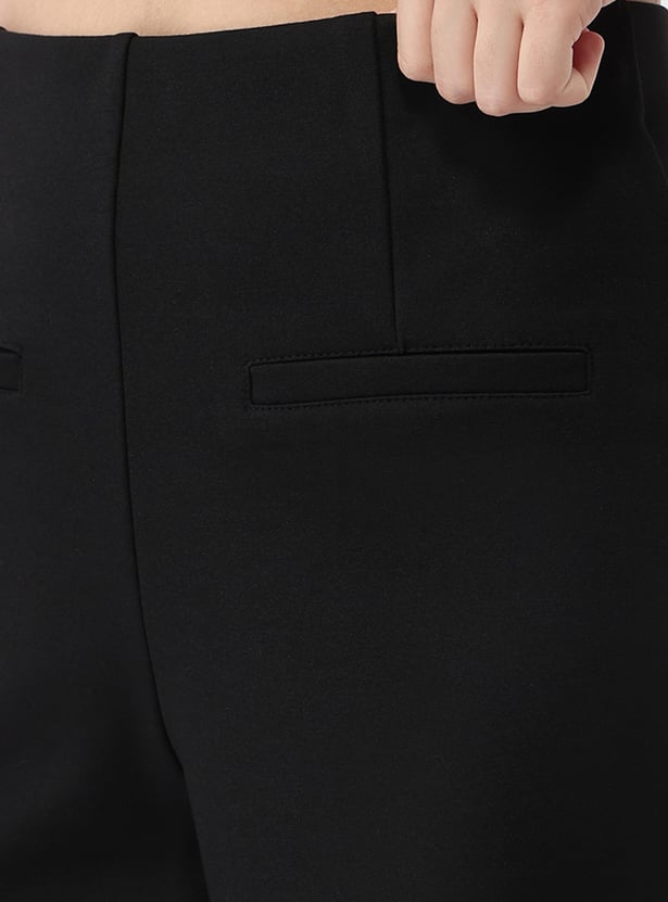 KRAUS Solid Wide Leg Trousers