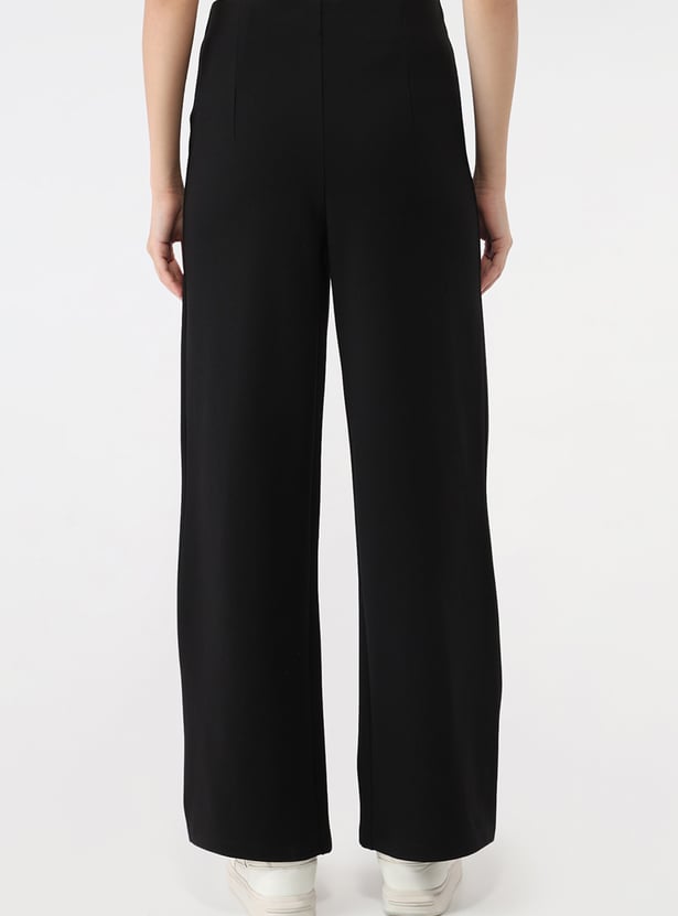 KRAUS Solid Wide Leg Trousers